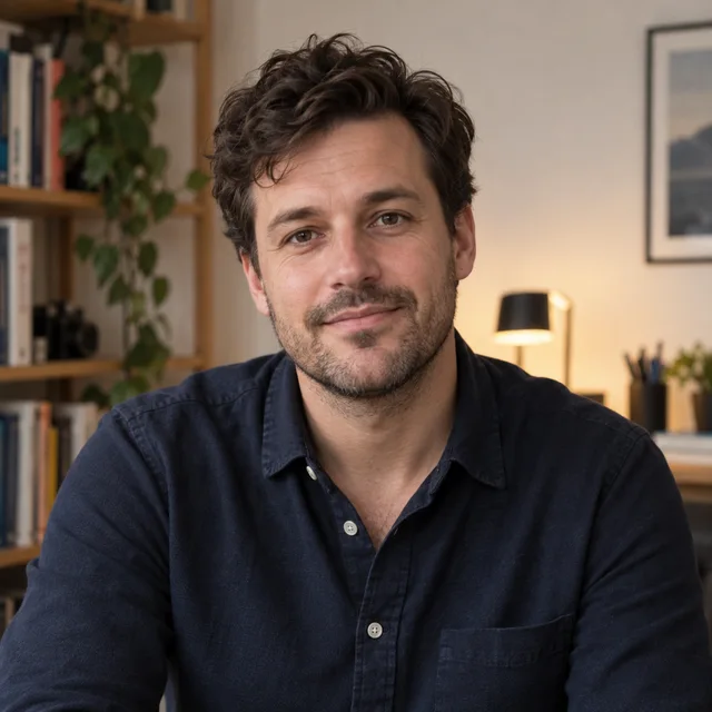 Portret bij het redactionele personage Sam